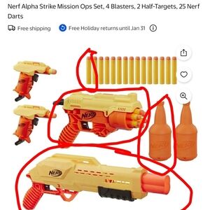 Nerf Alpha Strike Mission Ops Blaster Set!